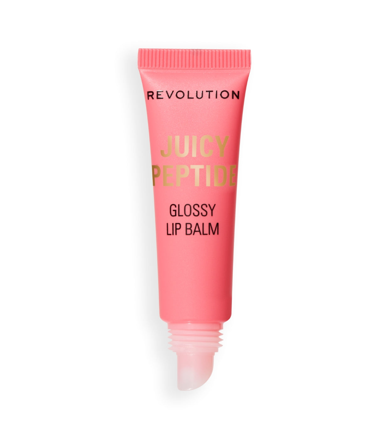 Makeup Revolution - Bálsamo labial con brillo Juicy Peptide - Shimmer Mai Tai Pink