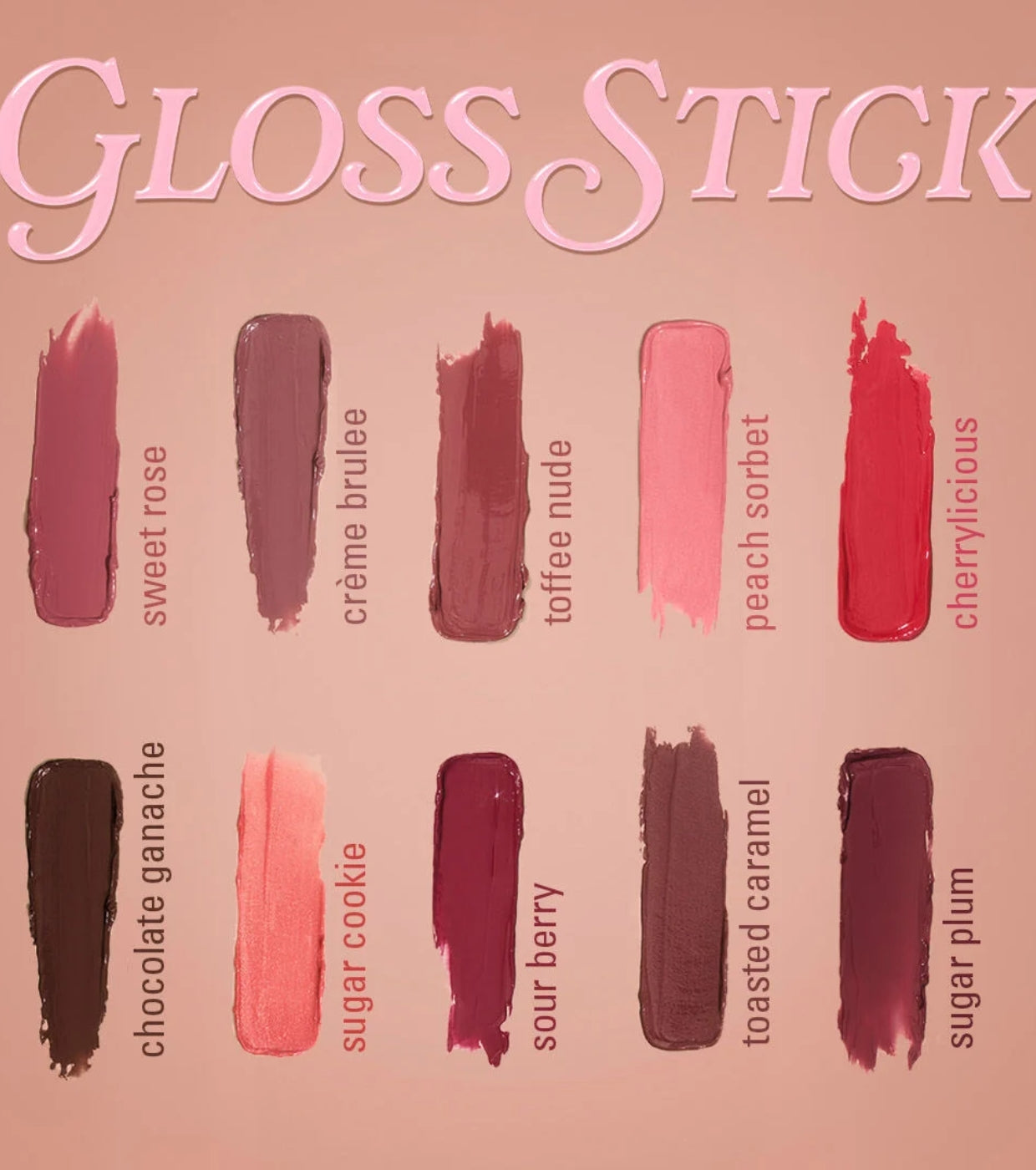 Makeup Revolution - Barra de labios Pout Lip Gloss Stick - Shimmer Peach Sorbet Nude