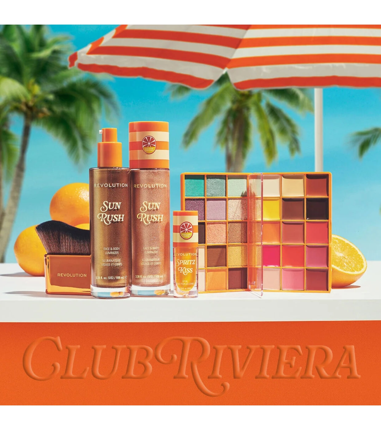 Makeup Revolution - *Club Riviera* - Aceite labial Spritz Kiss Orange