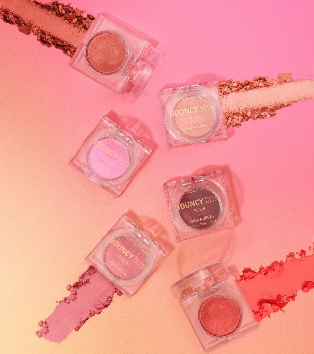 Makeup Revolution - Colorete Cream to Powder Bouncy Blur - Bouncy Berry