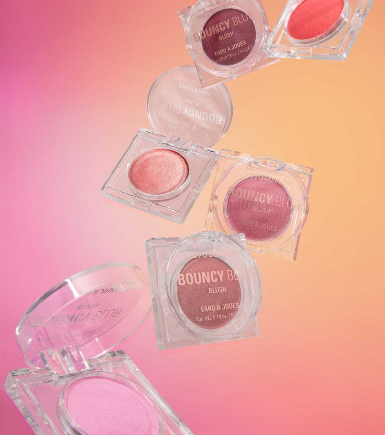 Makeup Revolution - Colorete Cream to Powder Bouncy Blur - Bouncy Berry