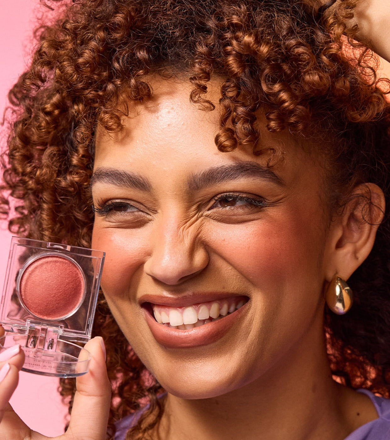 Makeup Revolution - Colorete Cream to Powder Bouncy Blur - Paprika Pop Soft Bronze