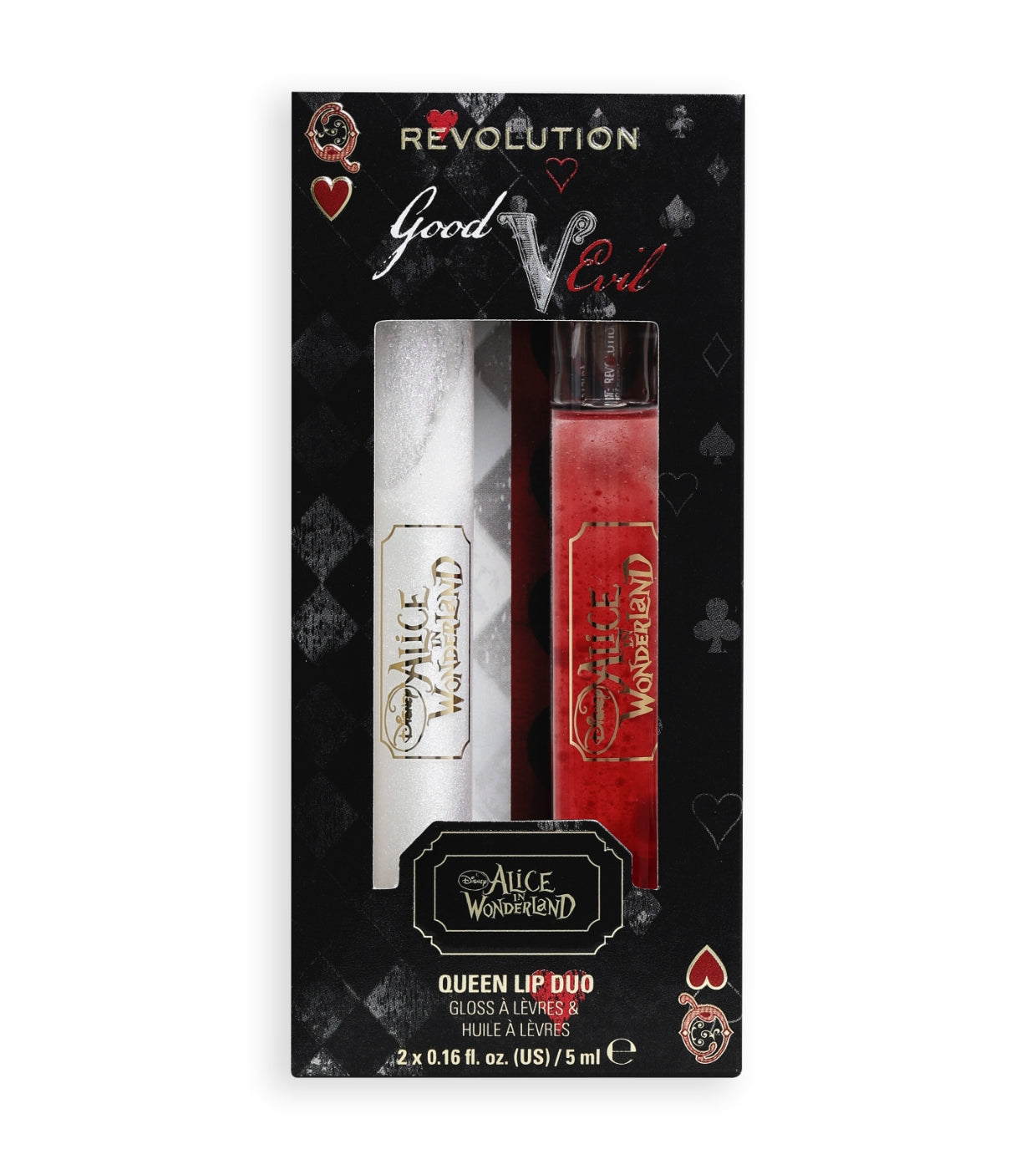 Revolution - *Alice in Wonderland* - Duo de Brillo de labios + Aceite para labios Queen Lip Duo