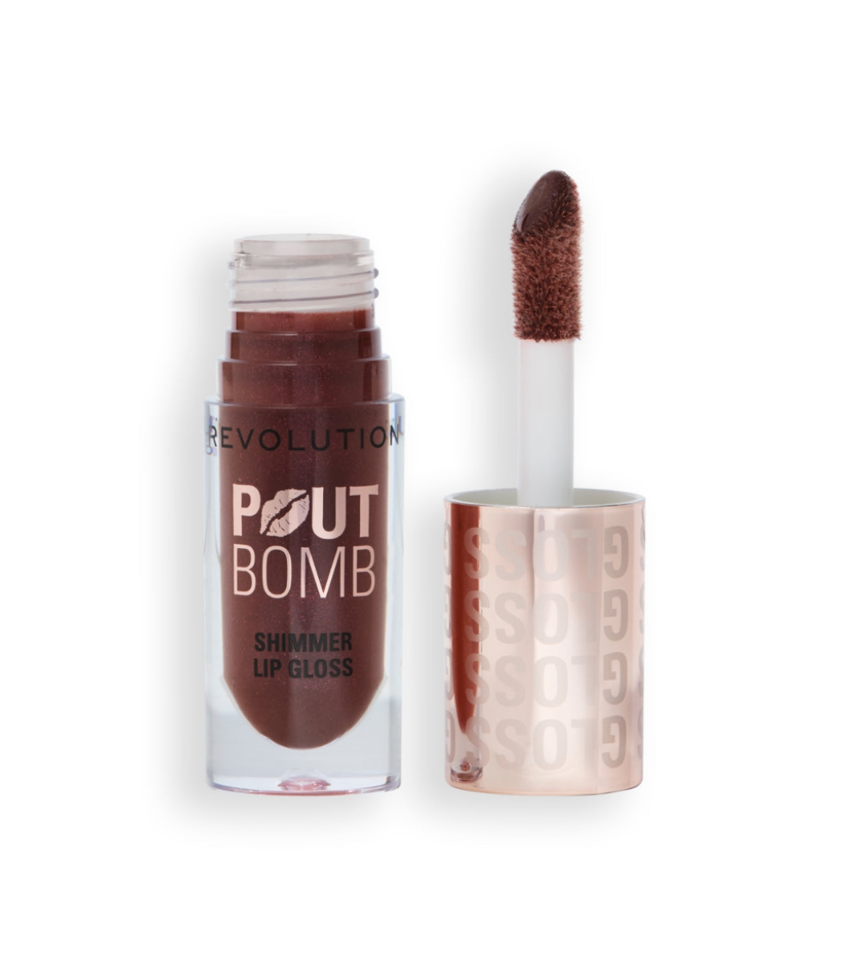 Revolution - Brillo de labios con Shimmer Pout Bomb - Chocolate Sparkle