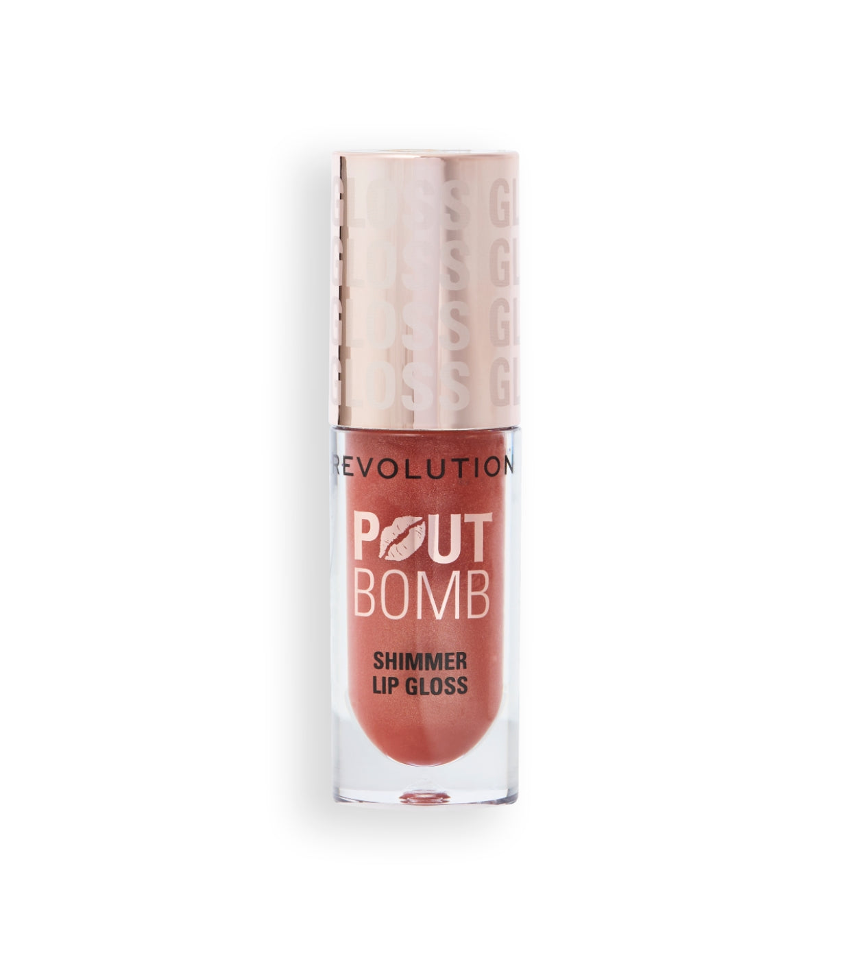Revolution - Brillo de labios con Shimmer Pout Bomb - Nude Glow