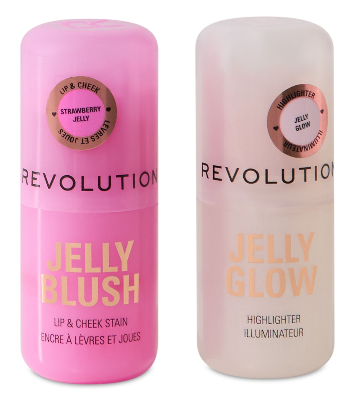 Revolution - Set de regalo con colorete e iluminador jelly