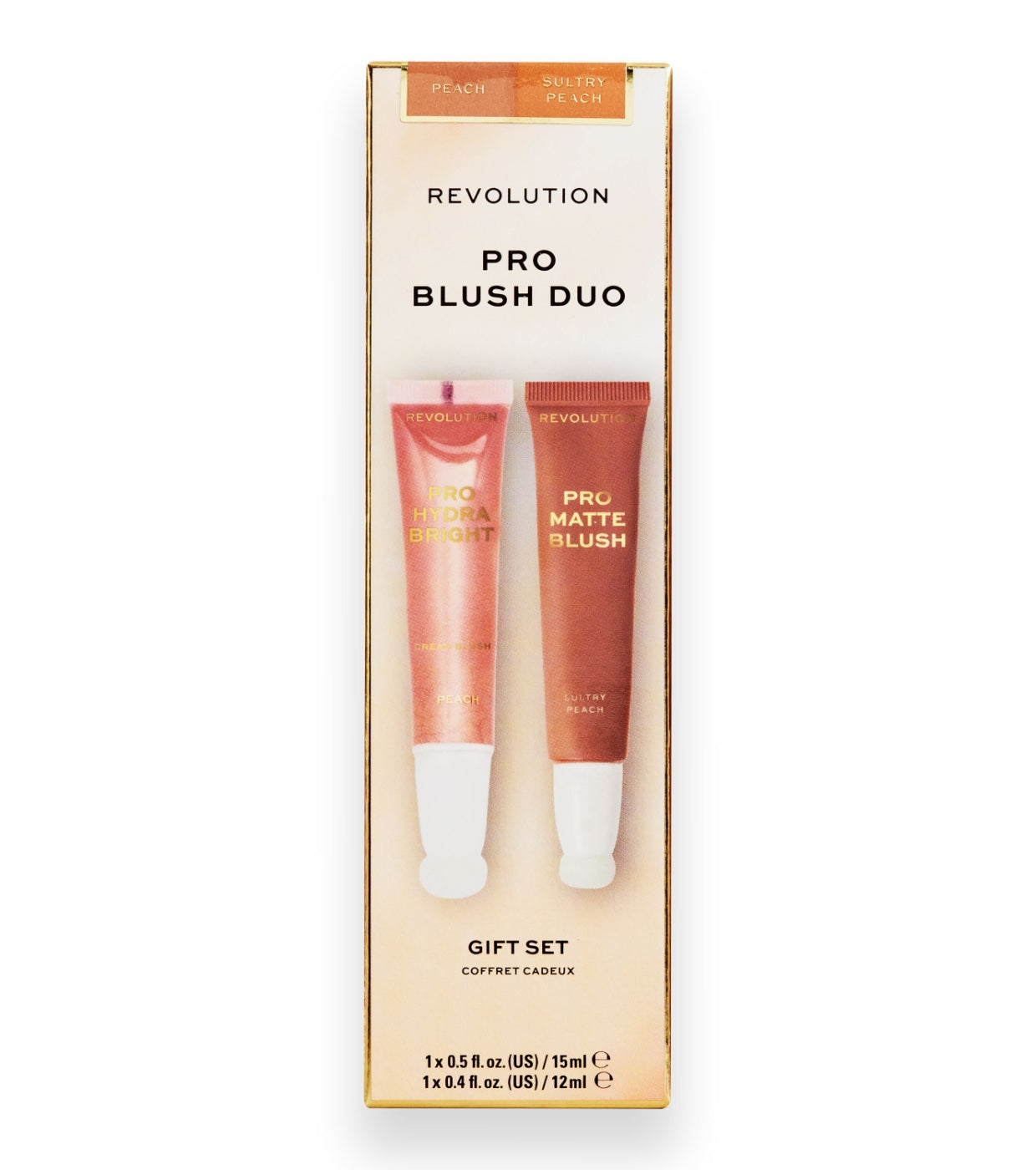 Revolution Pro - Dúo coloretes en crema - Peach