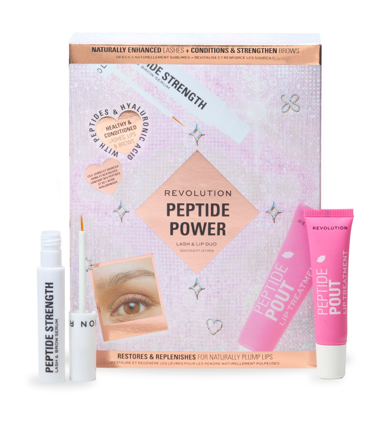 Revolution - Set Peptide Power - Sérum de pestañas y cejas Tratamiento para labios