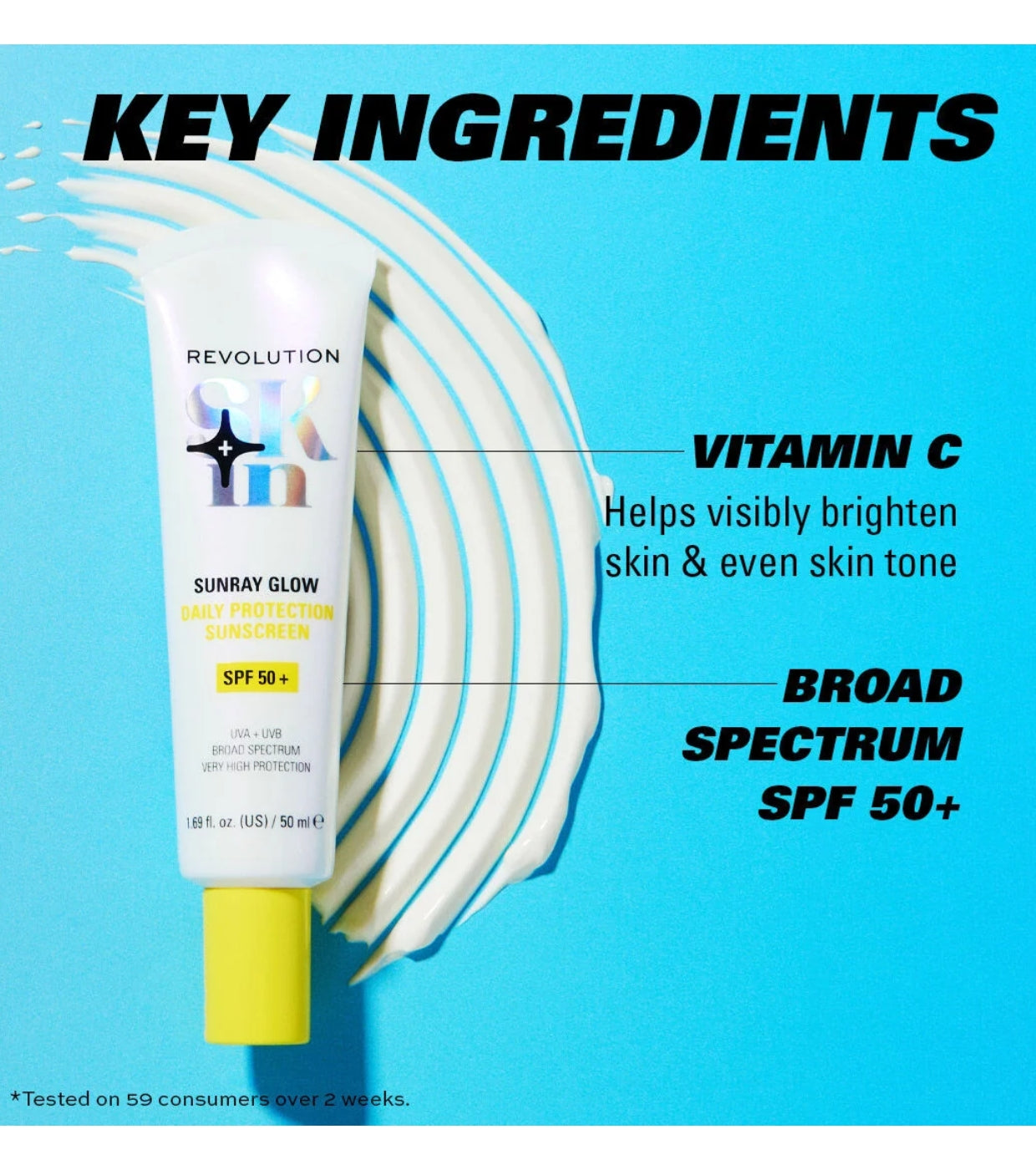 Revolution Skin - Protector solar Sunray Glow Daily Blur SPF50