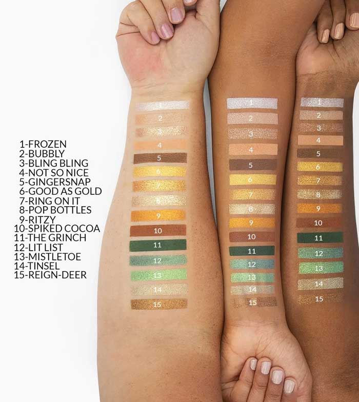 BH Cosmetics - *Miss Claus* - Paleta de sombras The lit list