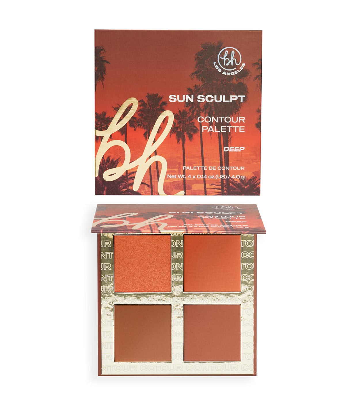 BH Cosmetics - Paleta de rostro Sun Sculpt Contour Palette - Deep