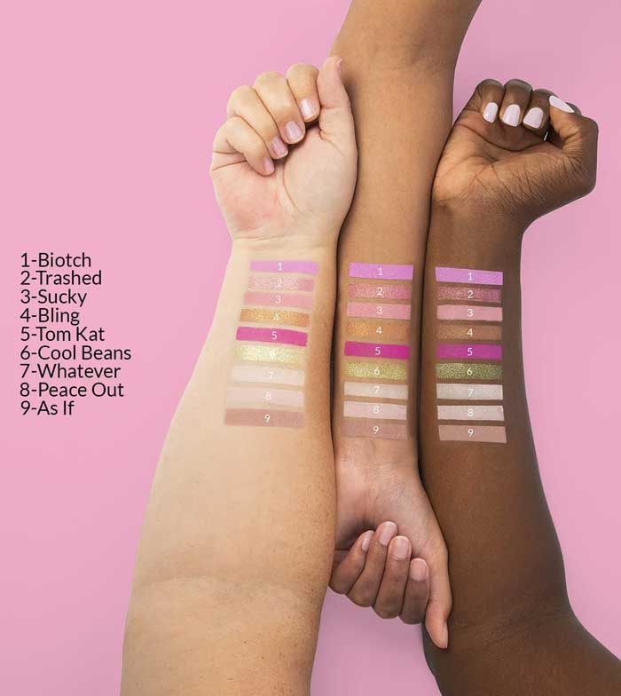 BH Cosmetics - *Totally Plastic* - Mini paleta de sombras Iggy Azalea - Pink sunglasses