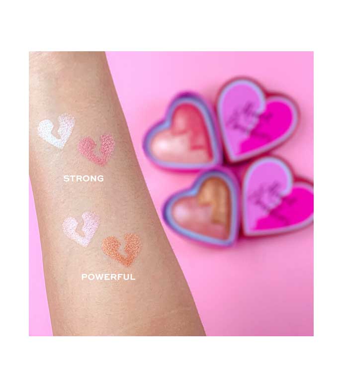I Heart Revolution - Colorete en polvo Shimmer Heart Breakers - Strong