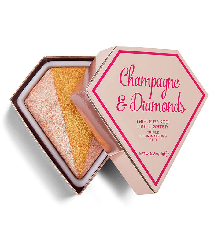 I Heart Revolution - Iluminador Triple Baked Diamond - Champagne & Diamonds