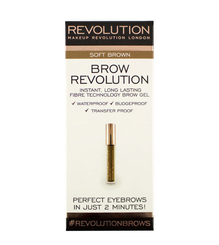 Makeup Revolution - Gel para cejas Brow Revolution - Soft Brown