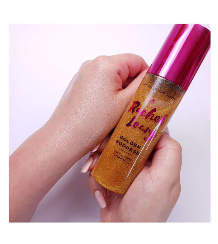 Revolution - Aceite iluminador para rostro y cuerpo X Rachel Leary - Shimmer Oil