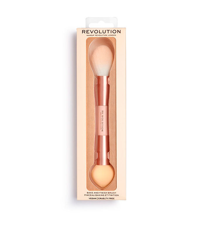 Revolution - Brocha Doble para Polvos y Baking