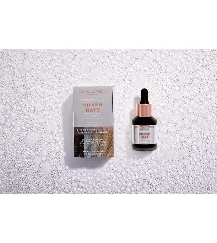 Revolution Haircare - Coloración temporal Rainbow Drops - Silver Rays