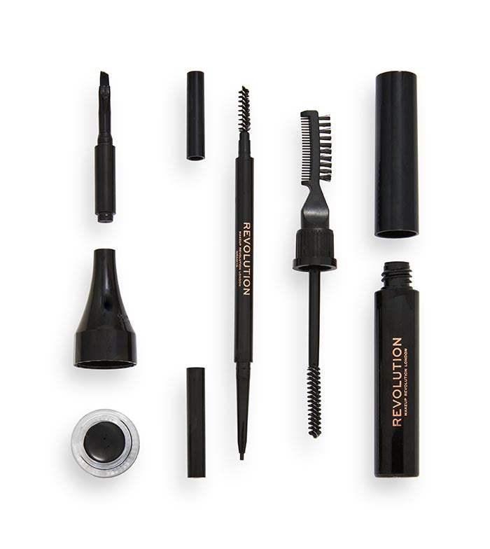 Revolution - Kit de cejas Ultra Brow Builder Kit - Granite