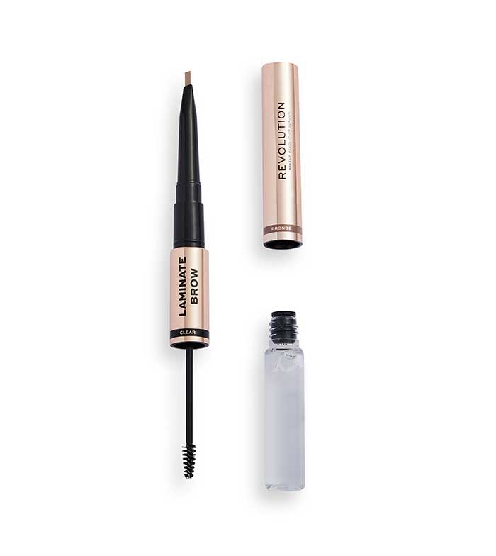 Revolution - Lápiz y gel para cejas Laminate Brow - Bronde