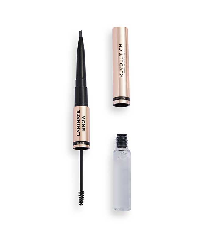 Revolution - Lápiz y gel para cejas Laminate Brow - Granite