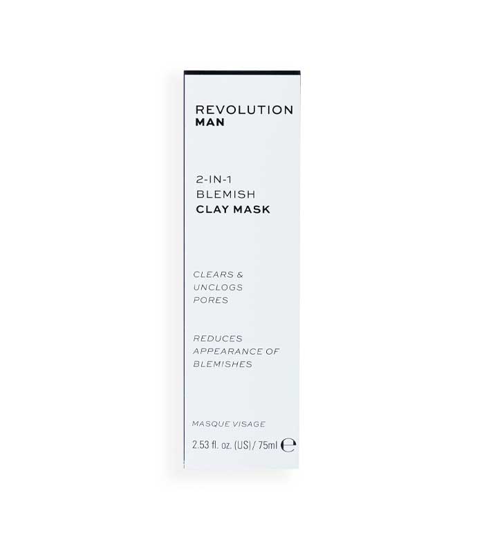 Revolution Man - Mascarilla facial anti-imperfeciones 2 in 1 Blemesh Clay Mask