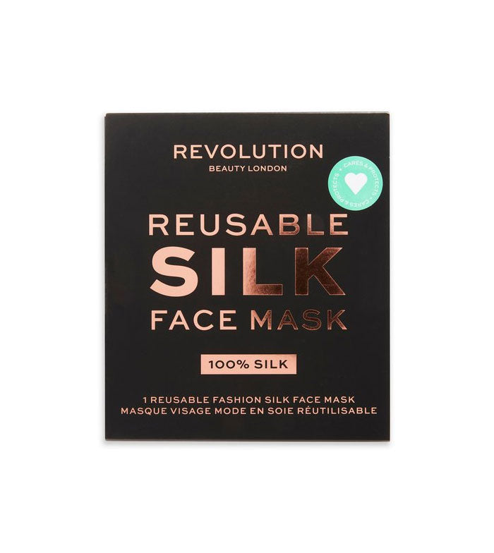 Revolution - Mascarilla de seda reutilizable - Black