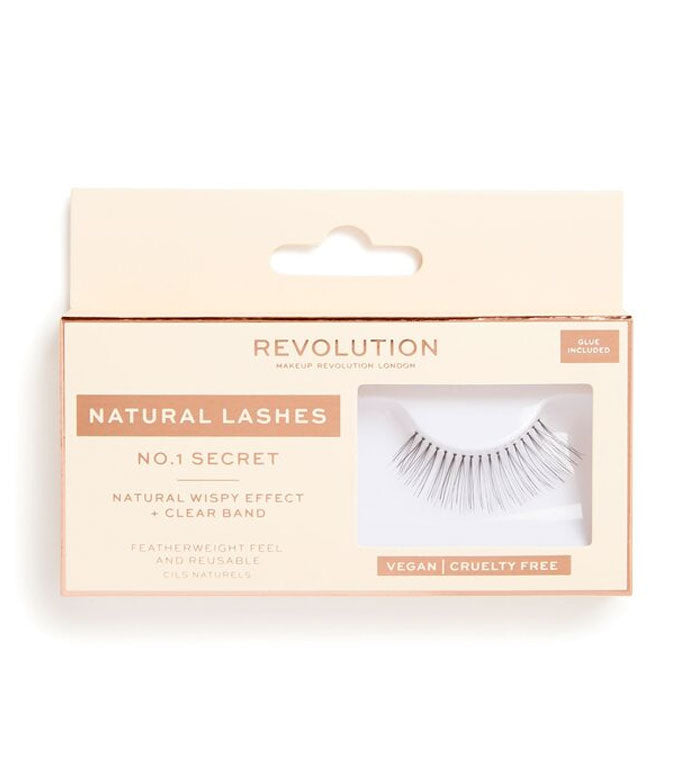 Revolution - Pestañas postizas Natural Lashes - Nº.1 Secret