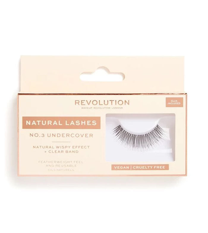 Revolution - Pestañas postizas Natural Lashes - Nº.3 Undercover