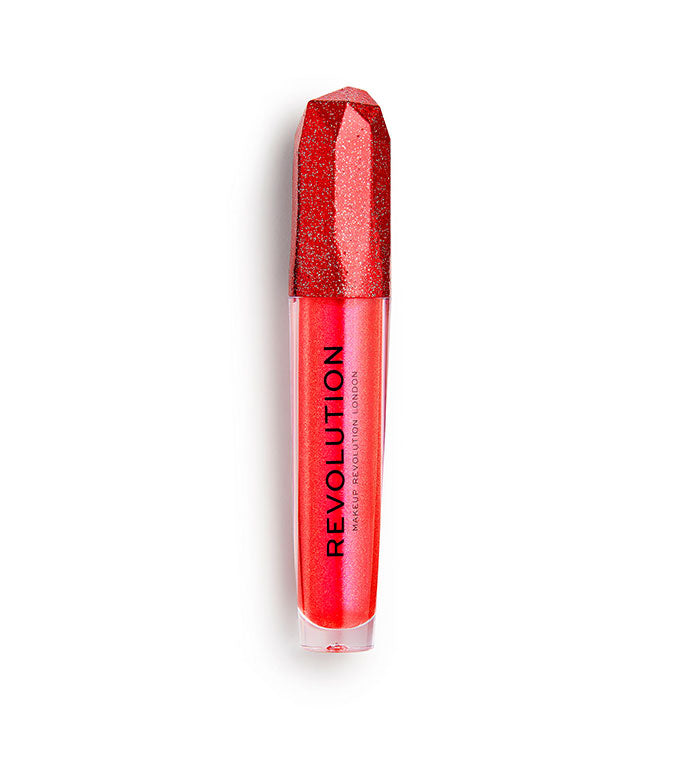 Revolution - *Precious Stone* - Brillo de labios Glitter Lip Topper - Ruby Crush
