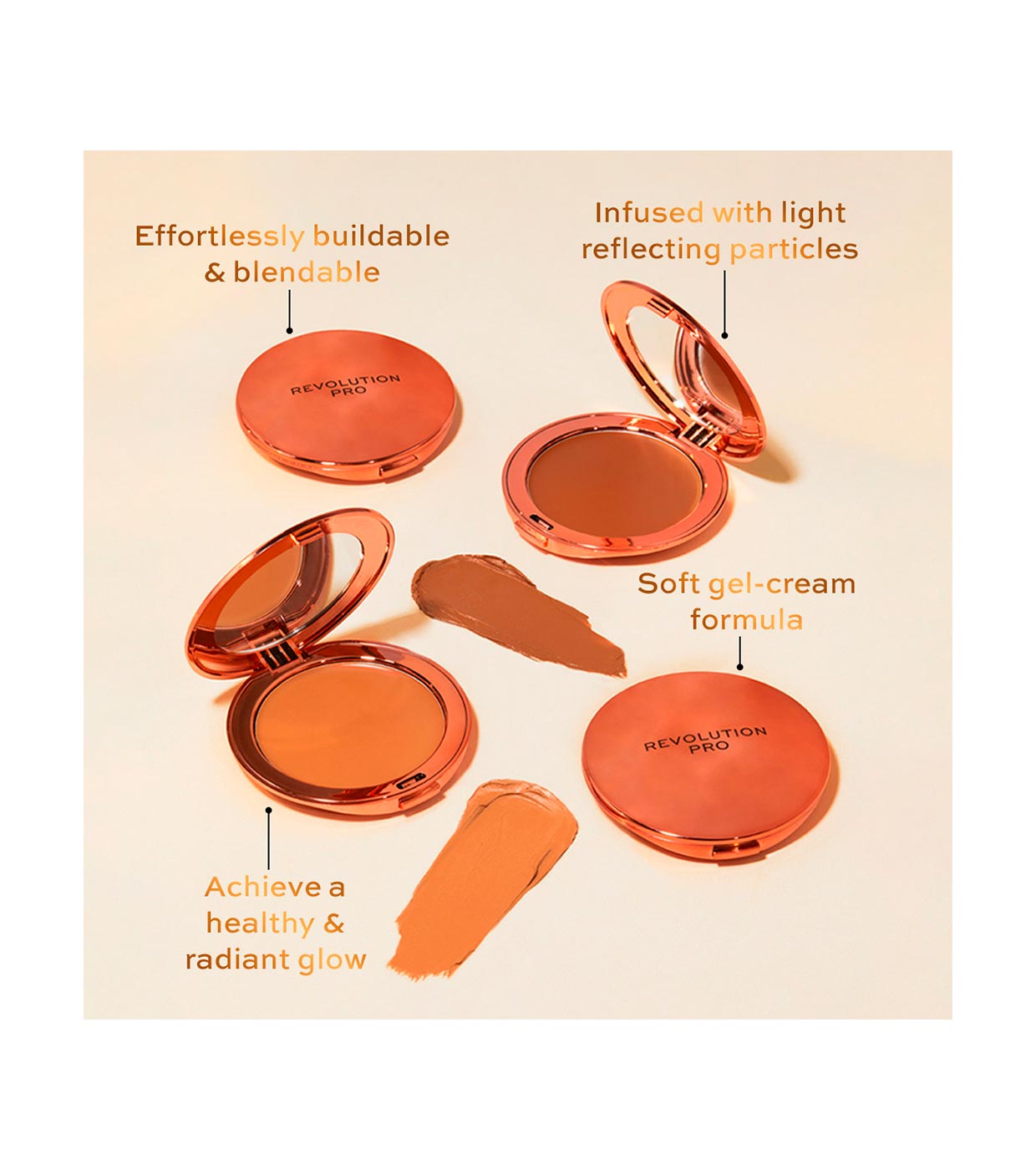 Revolution Pro - Bronceador en crema Glow Edit - Bronze