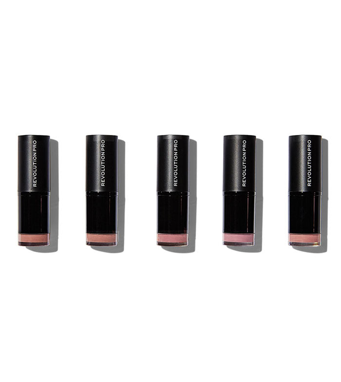 Revolution Pro - Colección de 5 Barra de labios - Matte Nude