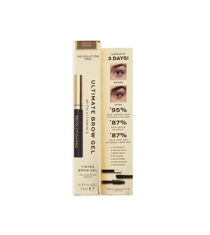 Revolution Pro - Gel para cejas Ultimate Brow - Medium Brown