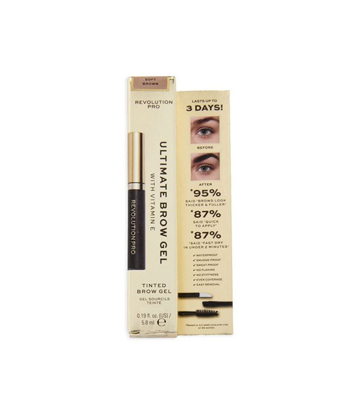 Revolution Pro - Gel para cejas Ultimate Brow - Soft Brown