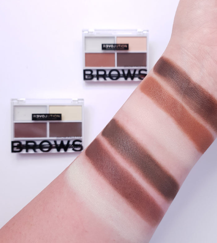 Revolution Relove - Kit de cejas Colour Cult Brow Palette - Dark