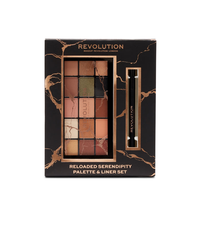 Revolution - Set Paleta de sombras de ojos Reloaded Serendipity + Delineador de ojos