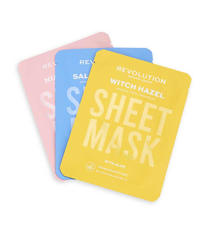 Revolution Skincare - Pack de 3 mascarillas para pieles con imperfecciones