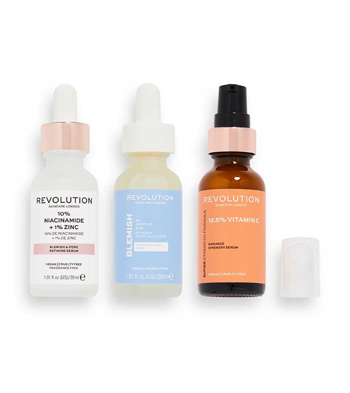 Revolution Skincare - Pack de 3 sérums Serum Superheroes Collection