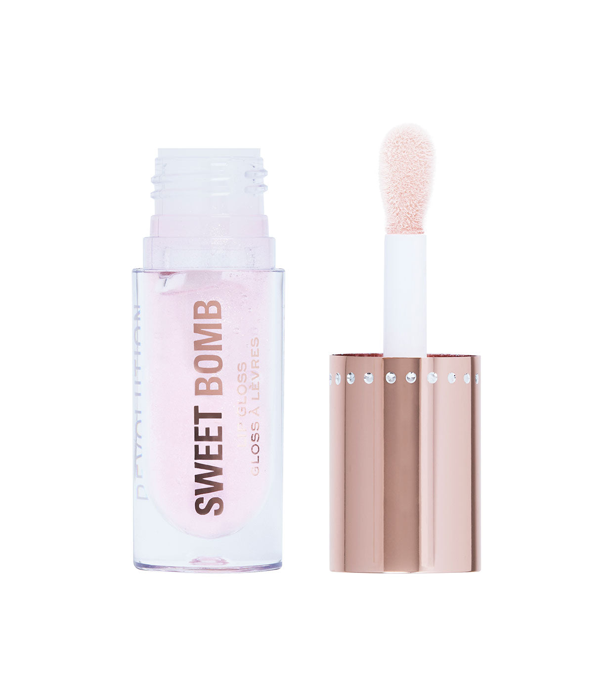 Revolution - *Y2K Baby* - Brillo de labios Sweet Bomb - Candyfloss Pink Glitter