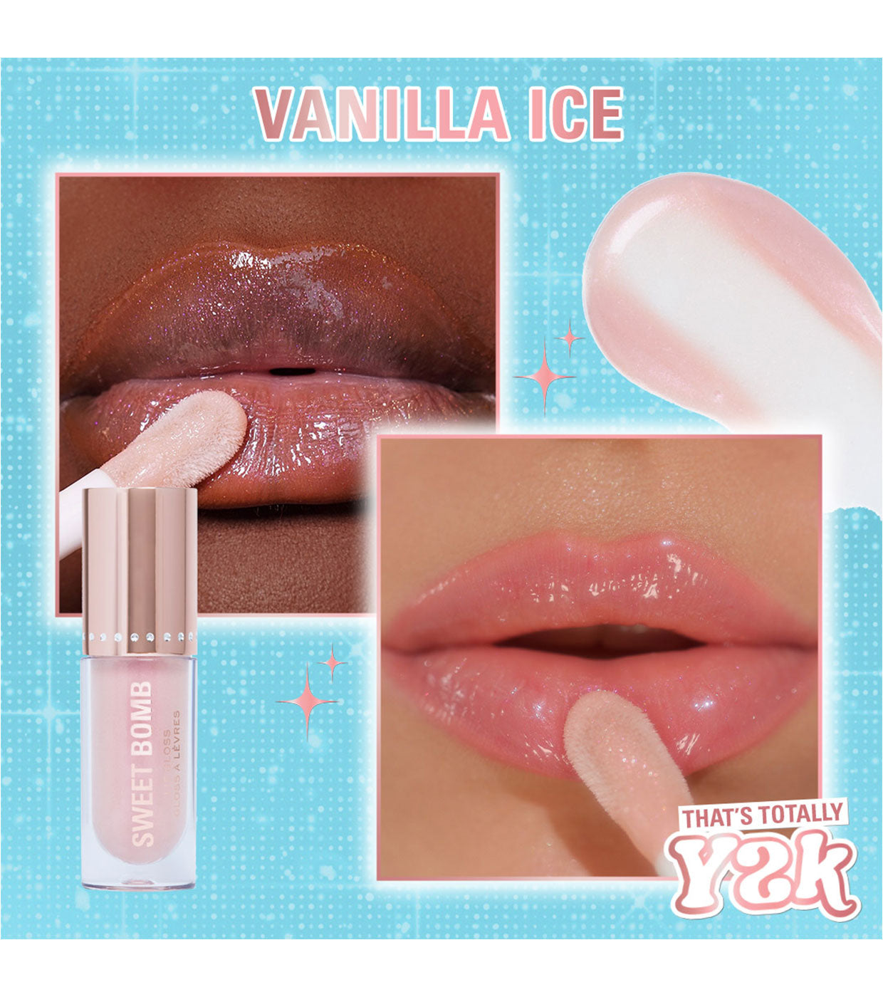 Revolution - *Y2K Baby* - Brillo de labios Sweet Bomb - Vanilla Ice White Holo