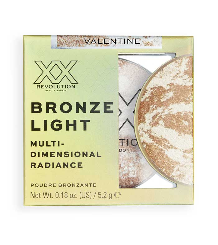 XX Revolution - Bronceador en polvo Bronze Light Marbled Bronzer - Valentine Light
