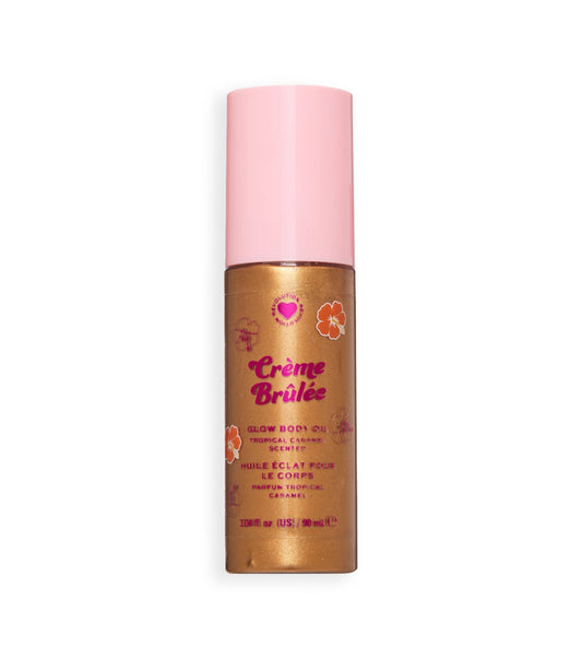 I Heart Revolution - Aceite corporal Tropical Caramel Glow - Creme Brulee Bronze