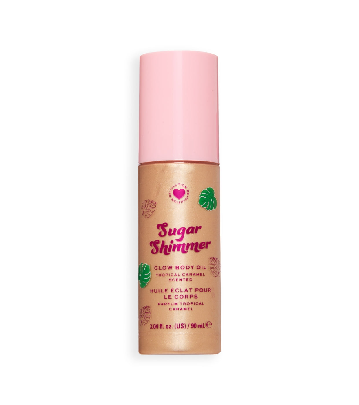 I Heart Revolution - Aceite corporal Tropical Caramel Glow - Sugar Shimmer Gold