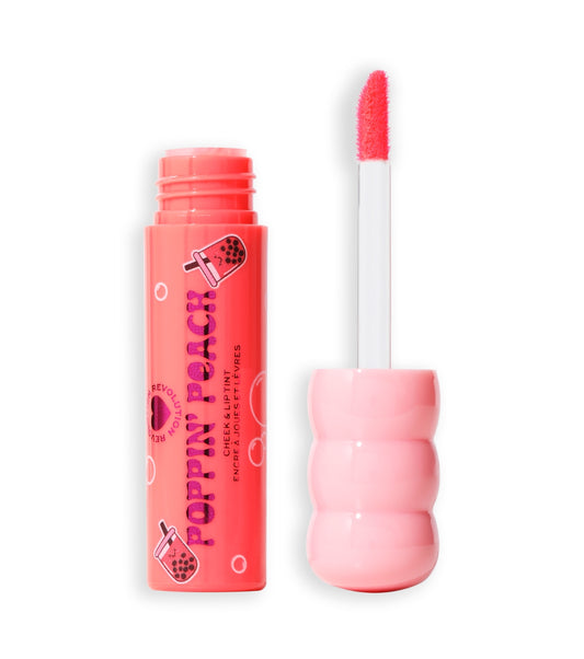 I Heart Revolution - *I Heart Boba* - Tinte para mejillas y labios - Poppin´ Peach