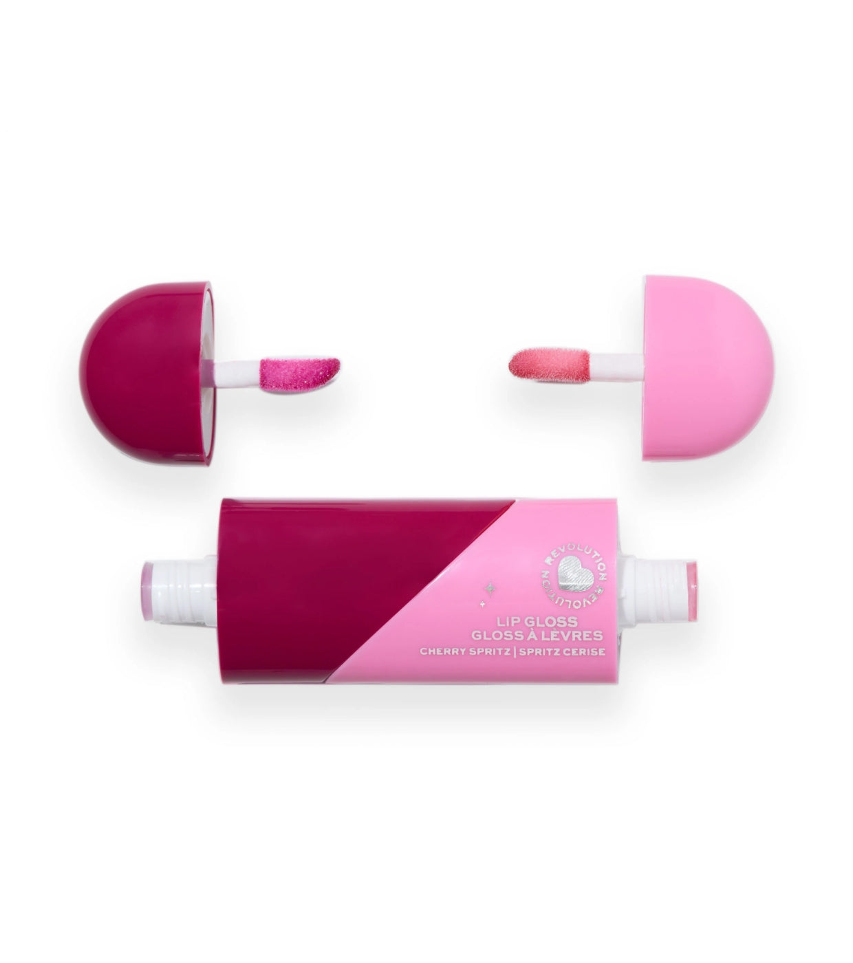 I Heart Revolution - *Midnight Cherry* - Dúo de aceite y brillo de labios Twist Duo