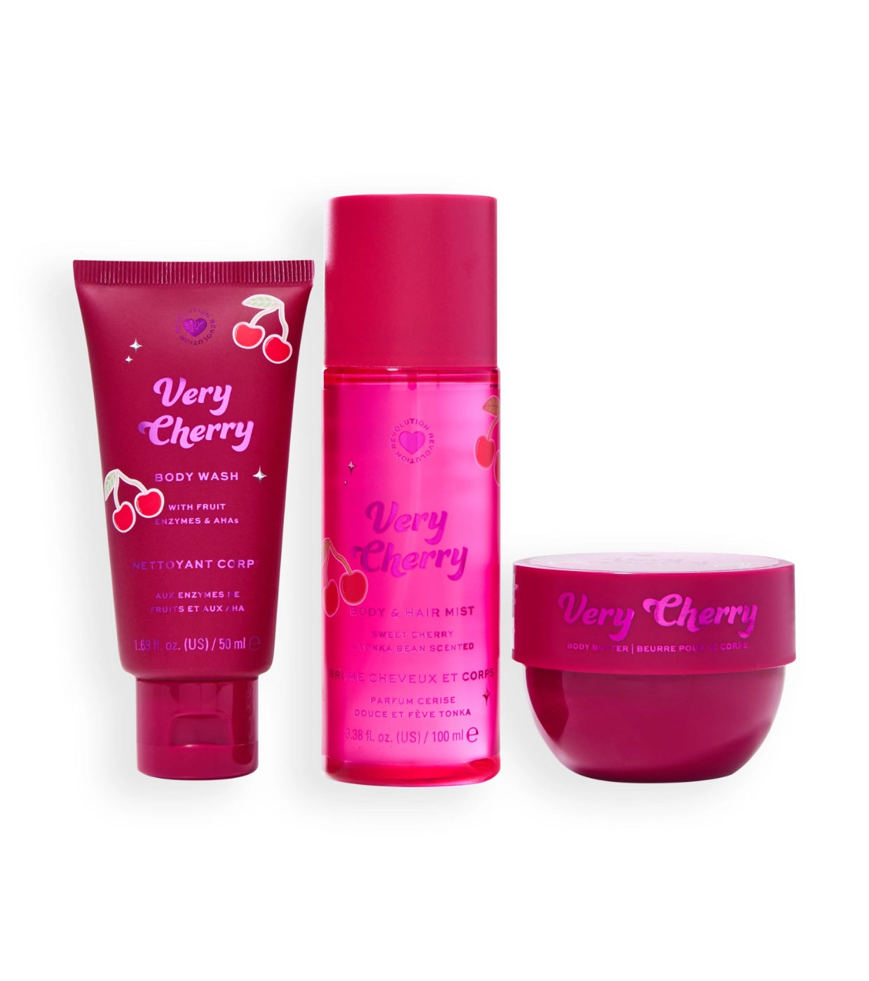 I Heart Revolution - *Midnight Cherry* - Set de cuidado corporal Very Cherry