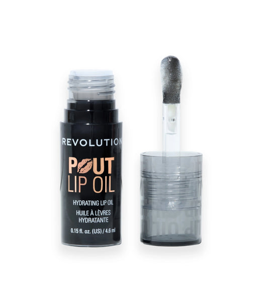 Makeup Revolution - Aceite labial Pout Lip - Midnight Black