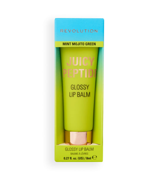 Makeup Revolution - Bálsamo labial con brillo Juicy Peptide - Mint Mojito Green