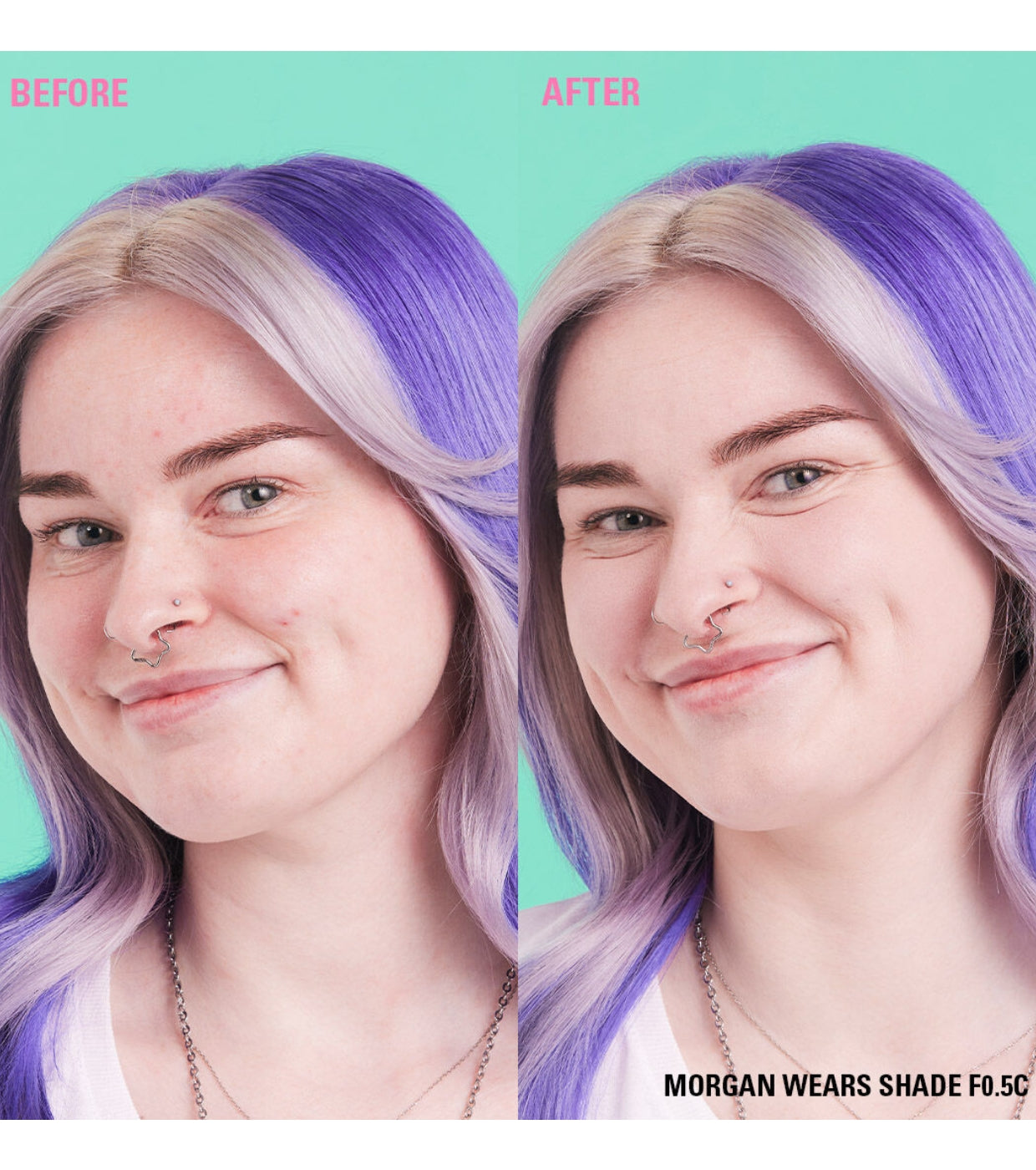 Makeup Revolution - Base de maquillaje Conceal & Define Soft Matte - F0.5C