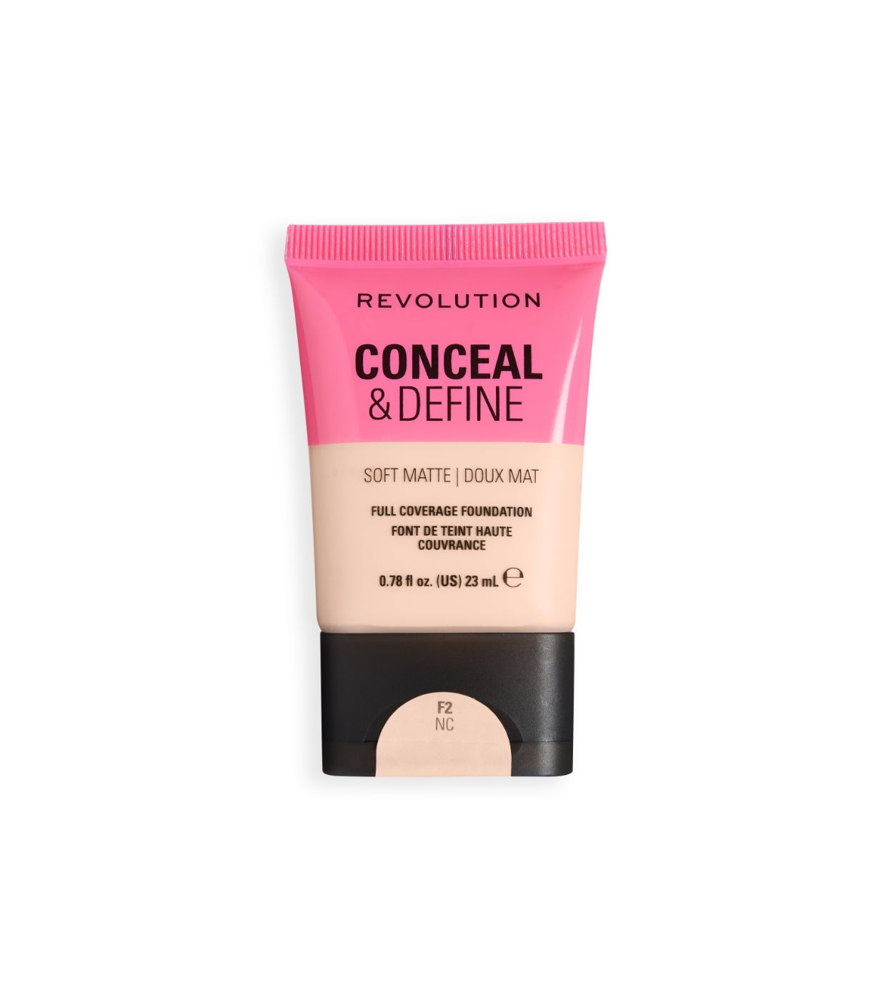 Makeup Revolution - Base de maquillaje Conceal & Define Soft Matte - F2NC
